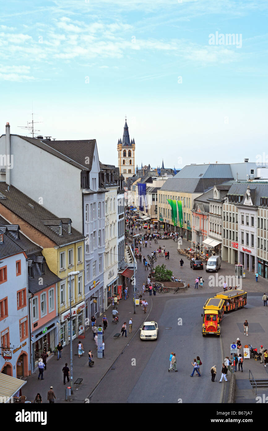 Ansicht von Trier aus Porta Nigra, Trier, Rheinland Pfalz, Deutschland Stockfoto