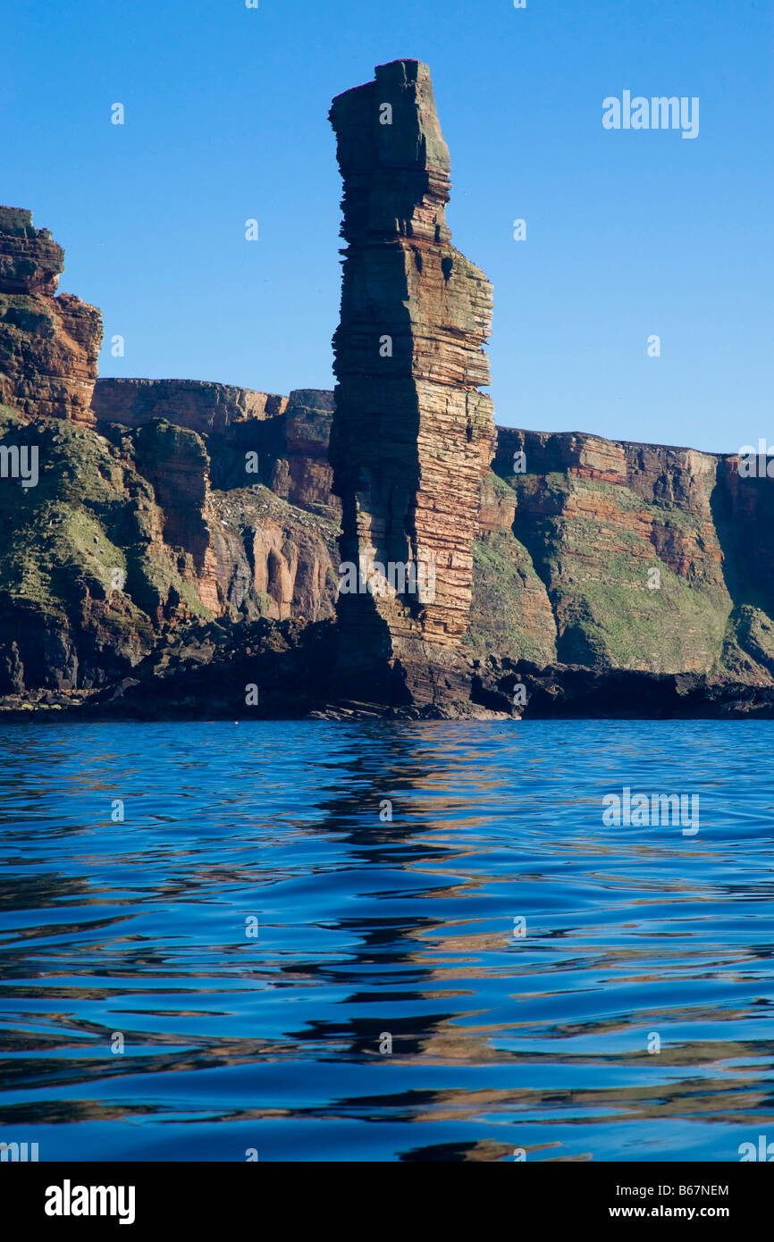 Felsenturm, Spalte, Alter Mann von Hoy, an der Küste der Insel Hoy, Orkney Islands, Schottland, Großbritannien Stockfoto
