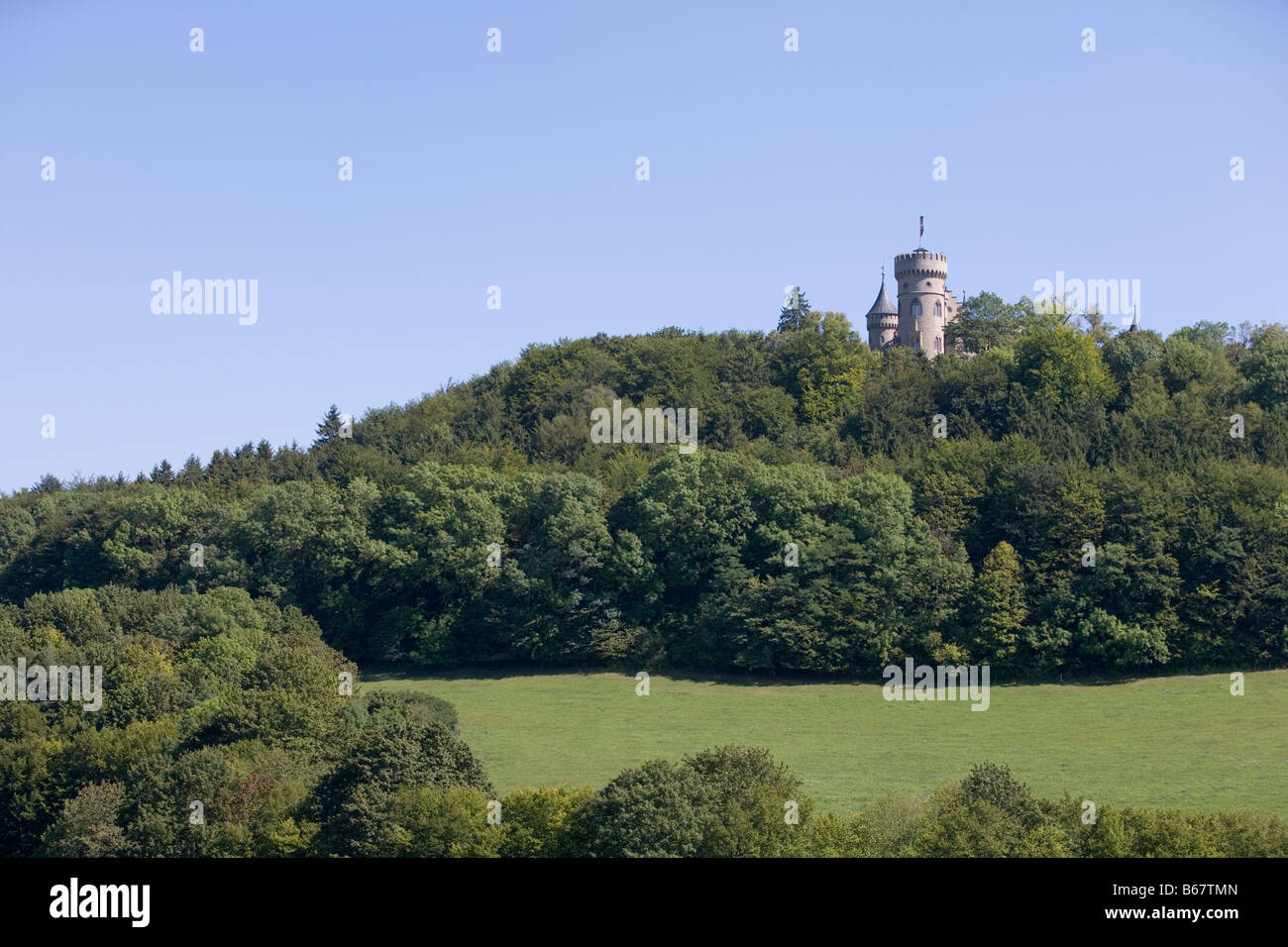 Schloss Landsberg Burg, in der Nähe von Walldorf, Rhön, Thüringen, Deutschland Stockfoto