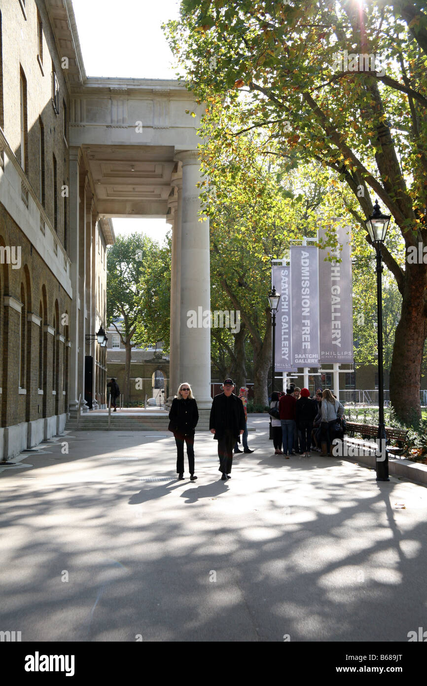 Saatchi Gallery in ehemaligen Duke of Yorks HQ Gebäude, Chelsea, London Stockfoto