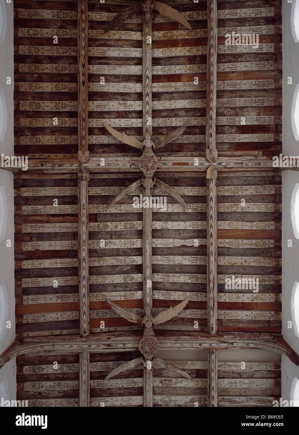 Blythburgh Kirche, Suffolk, Engel im Dach Stockfoto
