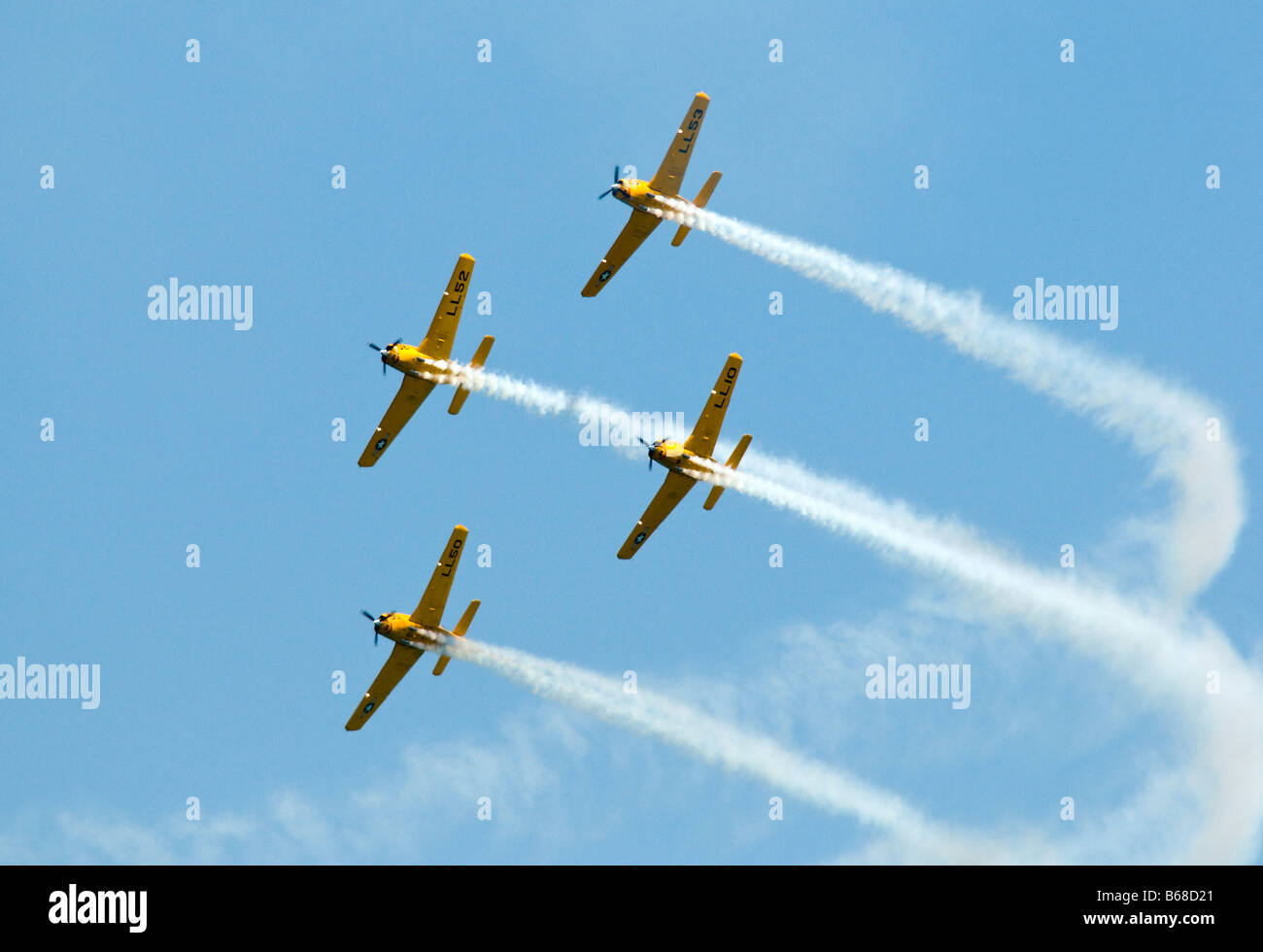 Vintage U.S. Navy Squadron - Lima Lima Flugteam Stockfoto