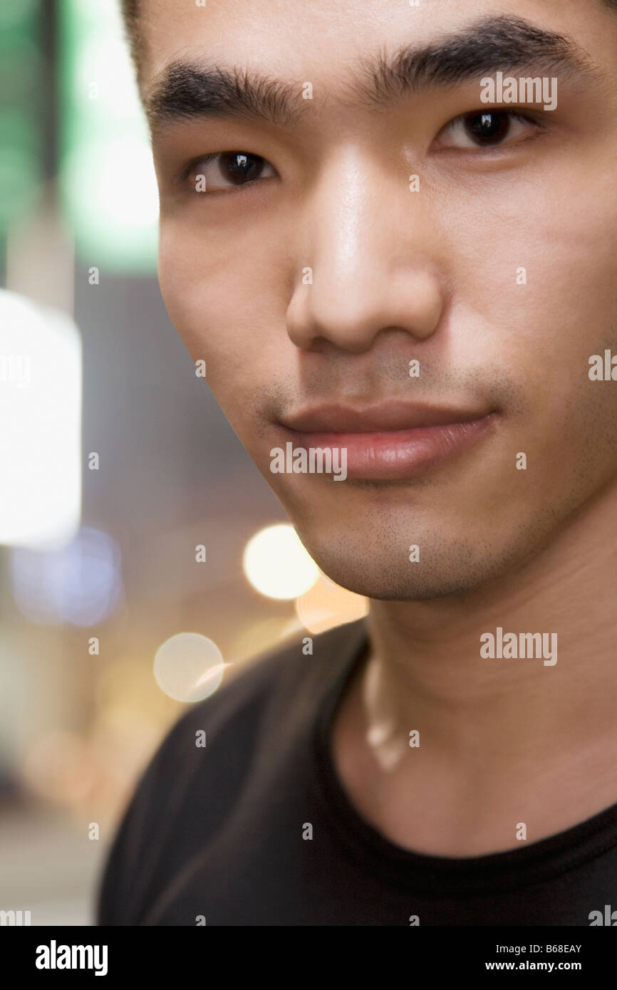 Porträt eines jungen Mannes Stockfoto