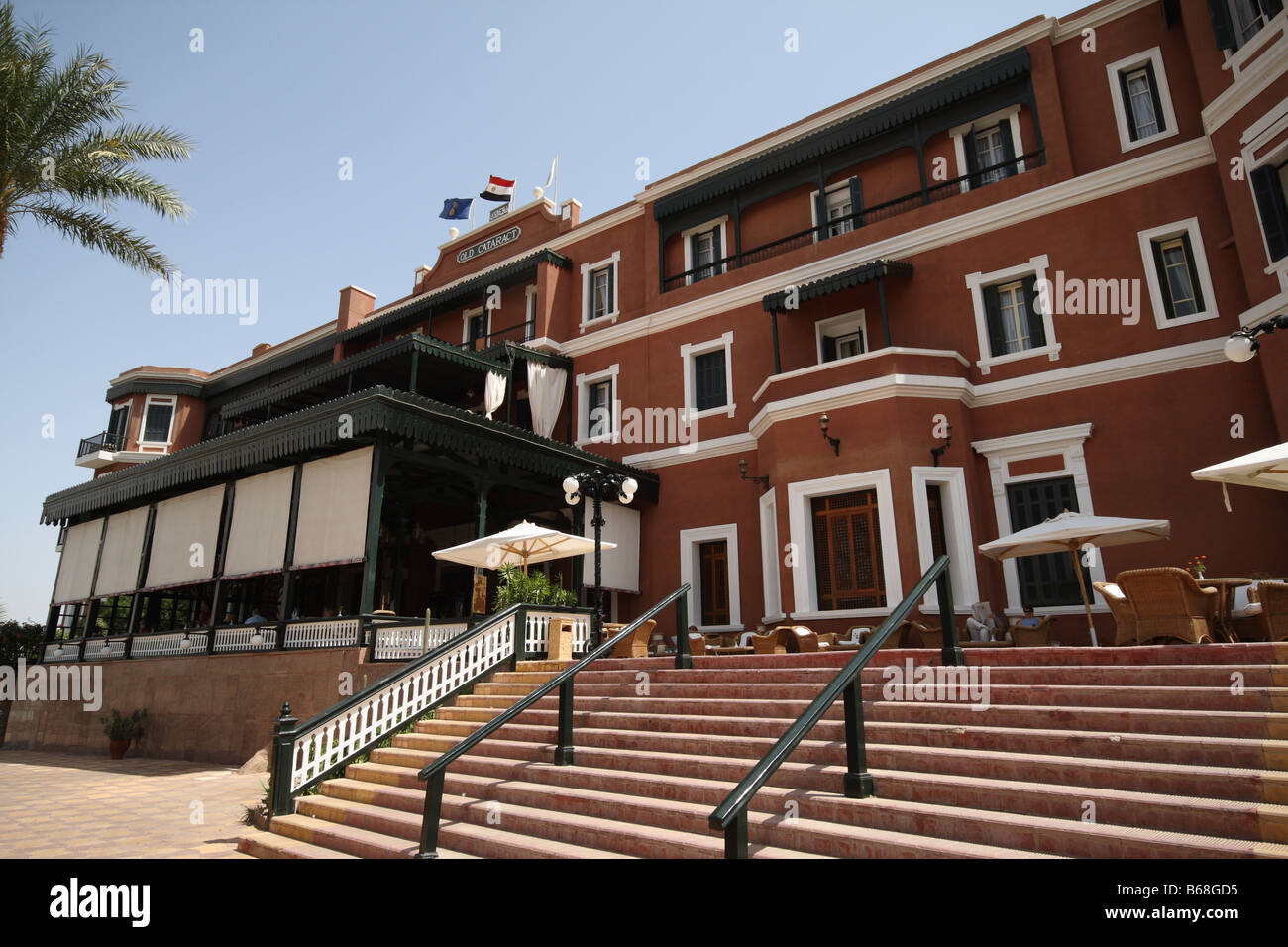 Das Old Cataract Hotel Stockfoto