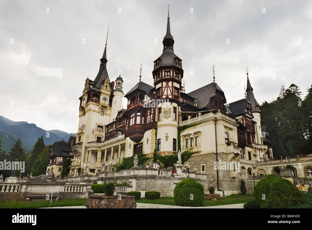 Peles Schloss Sinaia, Rumänien Stockfoto