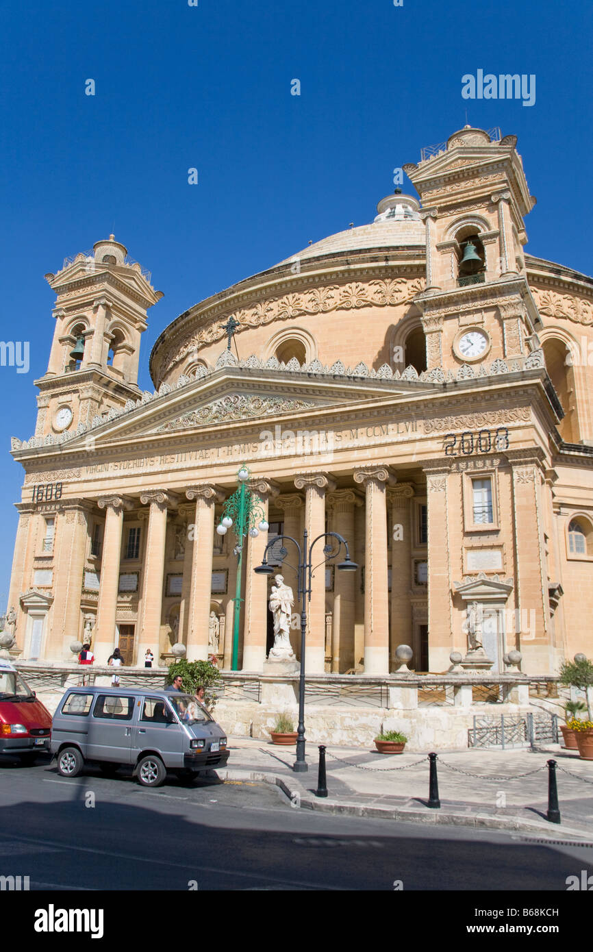 Pfarrkirche Mariä Himmelfahrt der Jungfrau Maria, auch bekannt als Kirche der Hl. Maria, Mosta, Malta Stockfoto