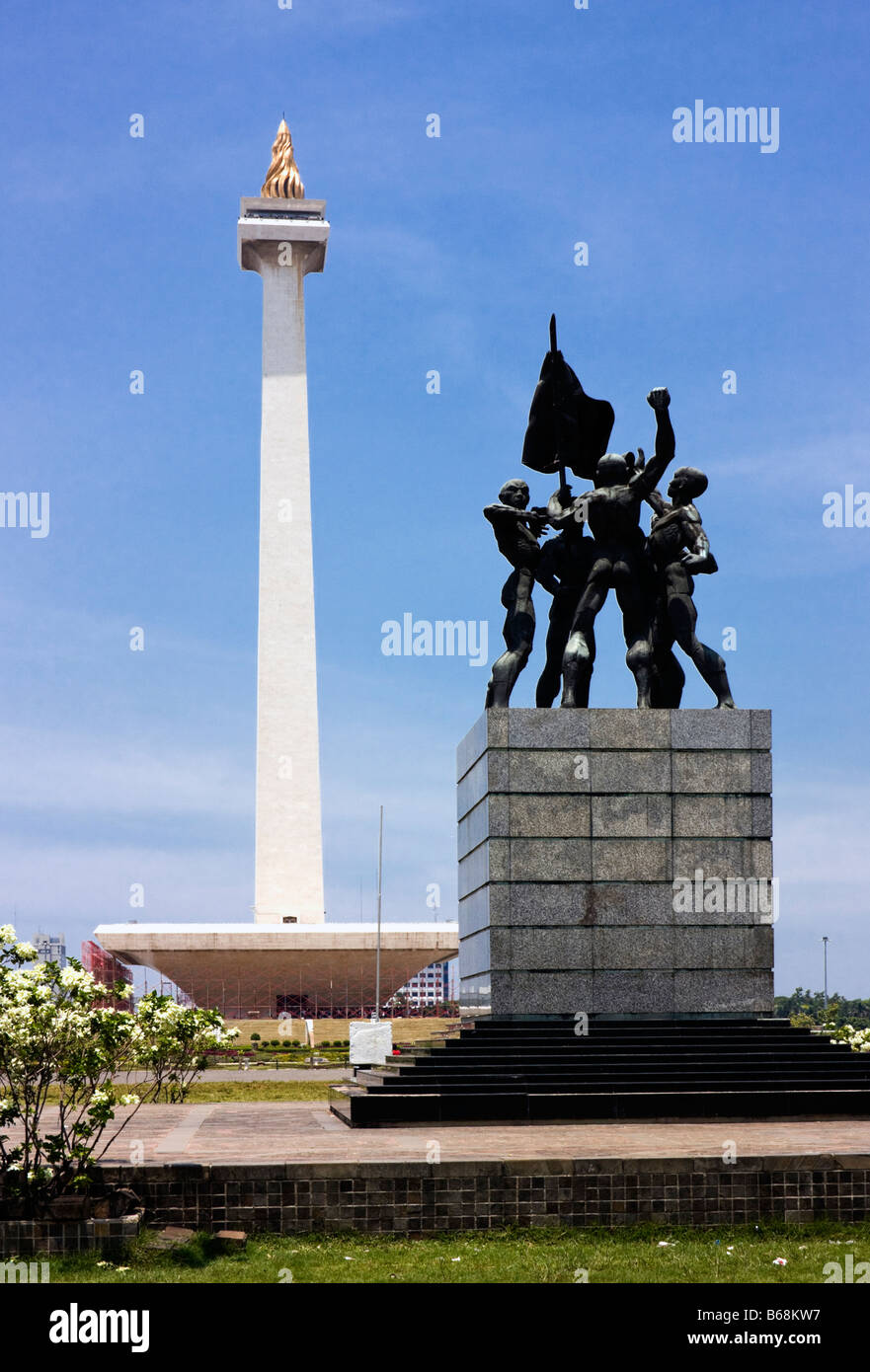 Unabhängigkeit-Memorial und National Monument in Jakarta Stockfoto