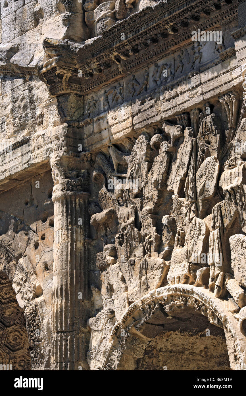 Römische Architektur, Triumphbogen (27 n. Chr.), UNESCO-Weltkulturerbe, Orange, Vaucluse, Provence, Frankreich Stockfoto