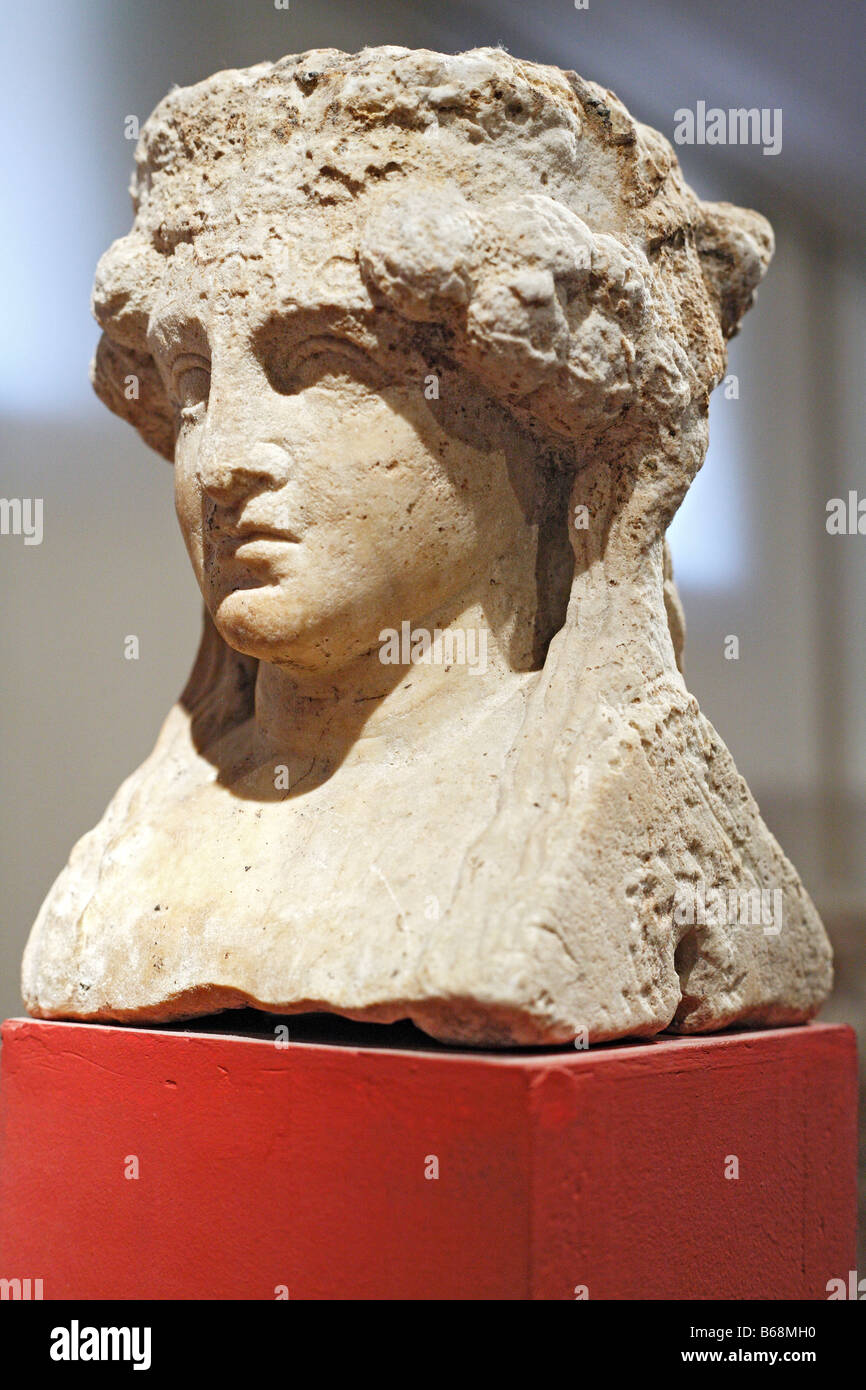Römischen Marmorskulptur, Musée des Augustins Museum, Toulouse, Frankreich Stockfoto