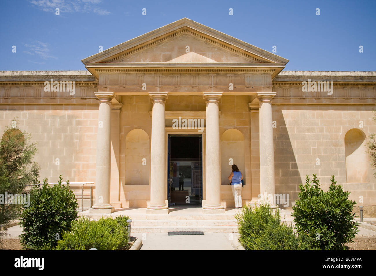 Domus Romana Museum, Roman Domus, Museum Esplanade, Rabat, in der Nähe der mittelalterlichen Stadt Mdina, Malta Stockfoto