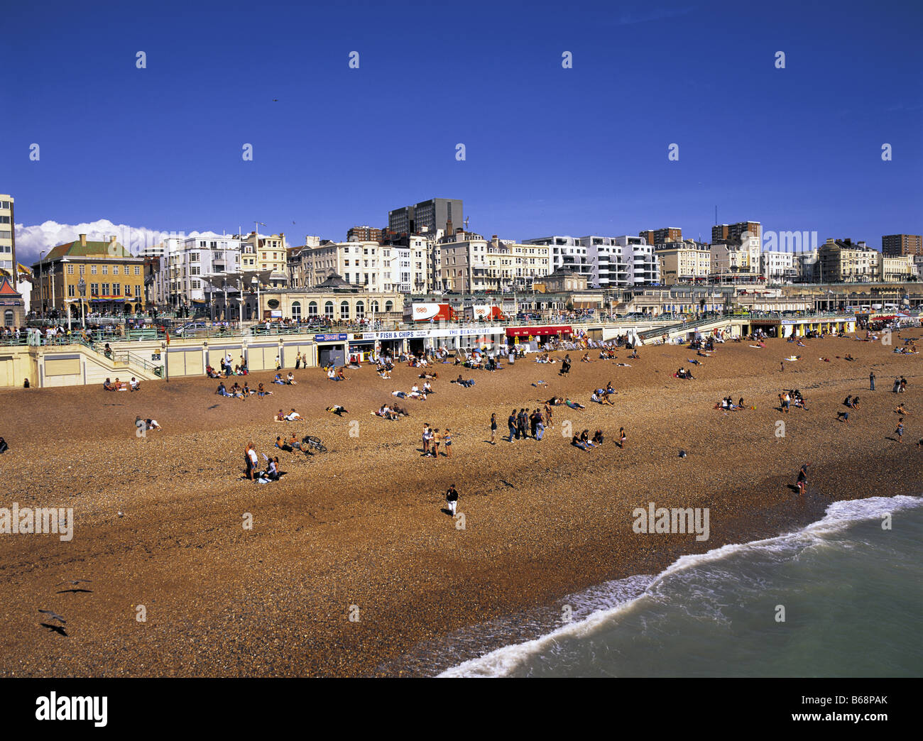 Brighton Beach an der Südküste Sussex England UK Stockfoto