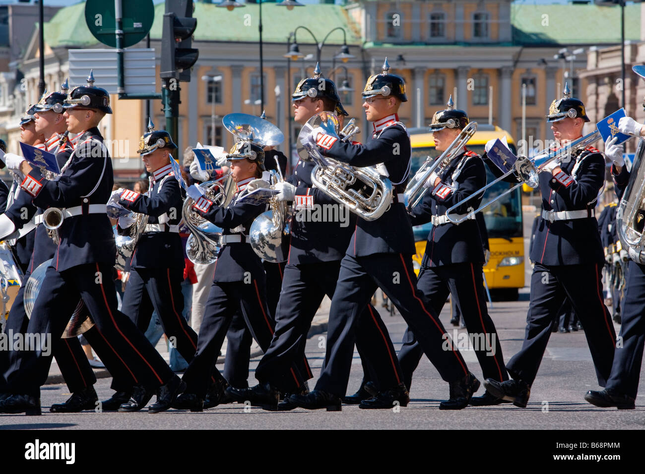 SCHWEDEN STOCKHOLM DER KÖNIGLICHEN GARDE Stockfoto