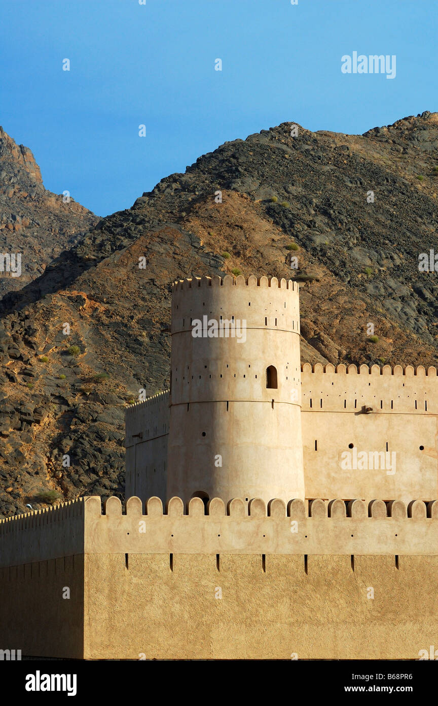 Fort Bayt al Ridaydha Birkat al Mawz in der Nähe von Nizwa, Sultanat von Oman Stockfoto