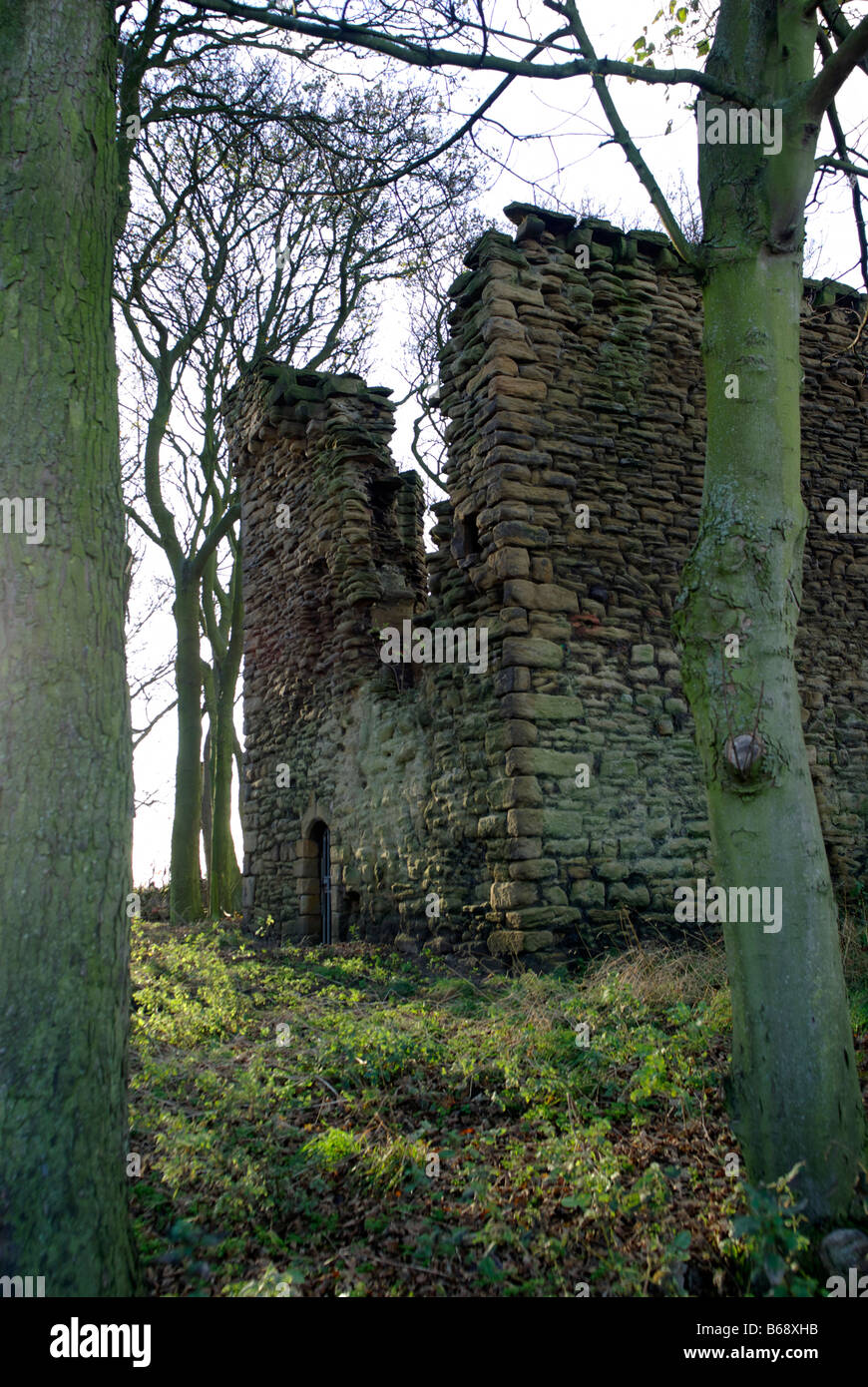 Burradon Pele Tower, Northumberland, England. Stockfoto