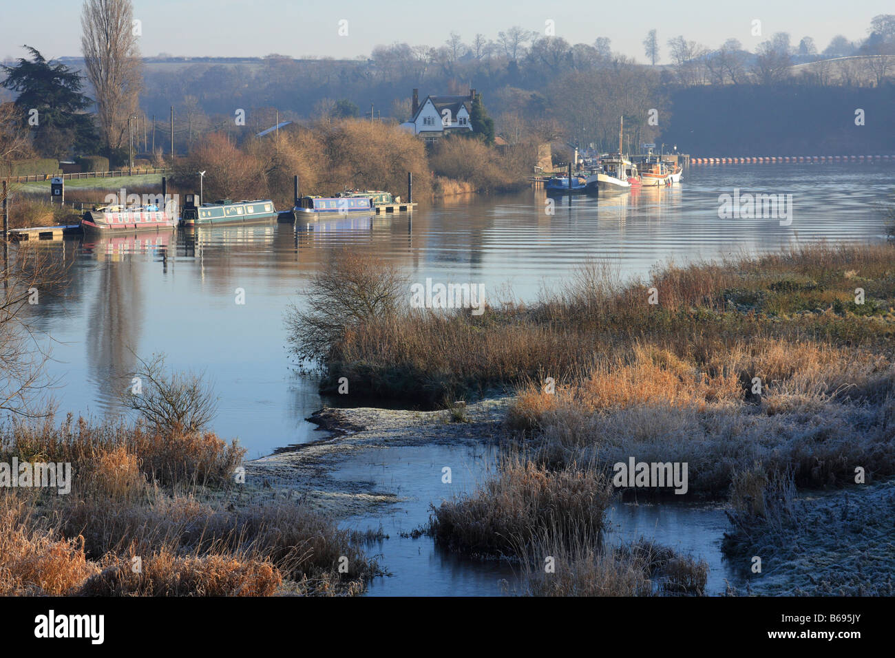 Fluß Trent, Gunthorpe, Nottinghamshire, England, Vereinigtes Königreich Stockfoto