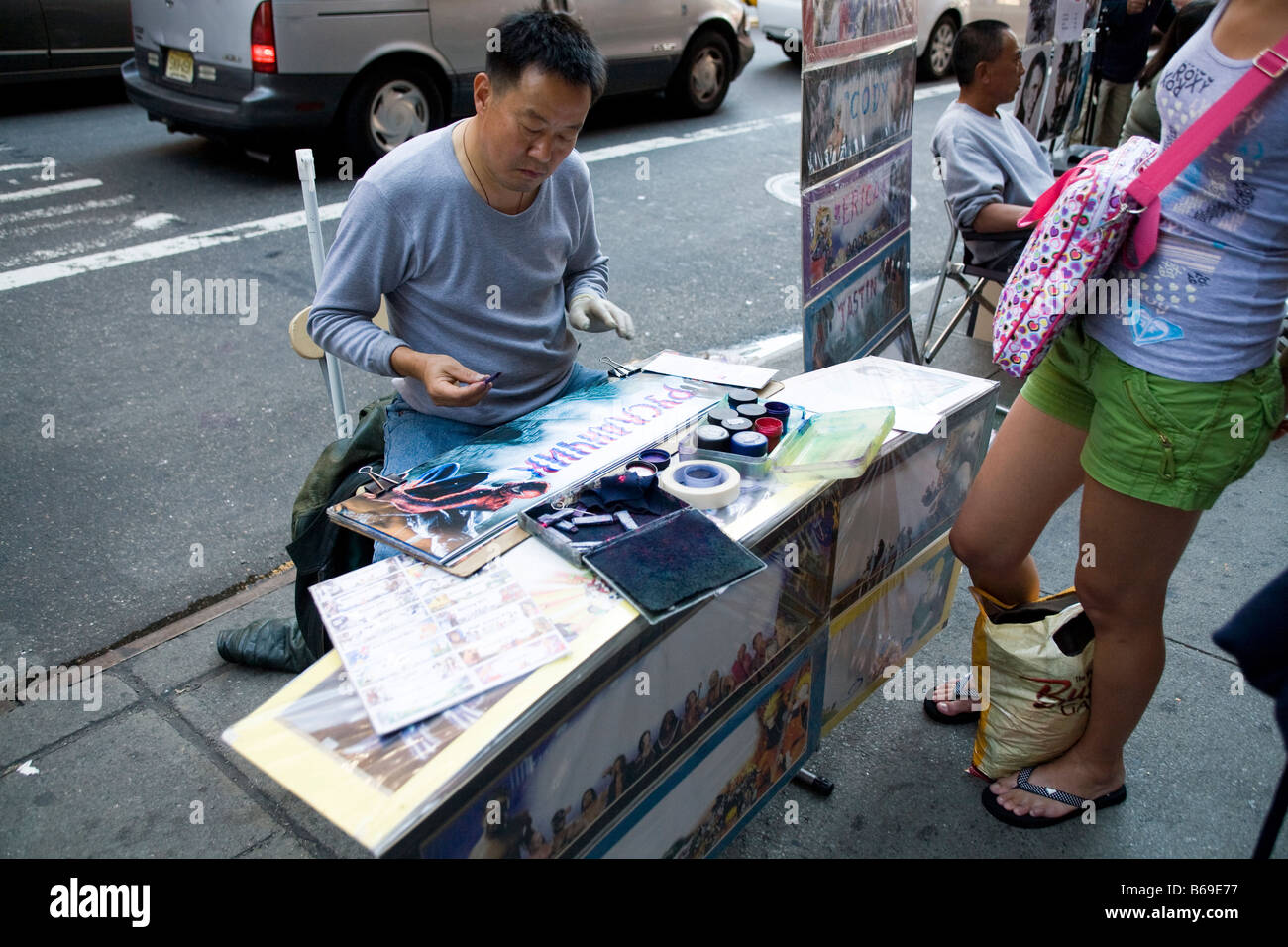 Der chinesische Künstler New York City Stockfoto