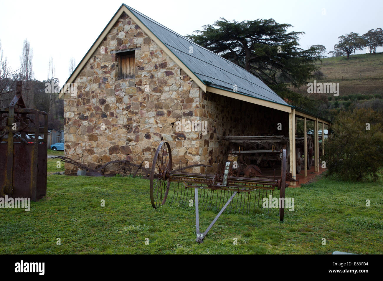 Stokes Stall Museum, Carcoar NSW.  Von Sträflingsarbeit 1849 errichtet. Es enthält eine bescheidene Darstellung über die lokale Geschichte. Stockfoto