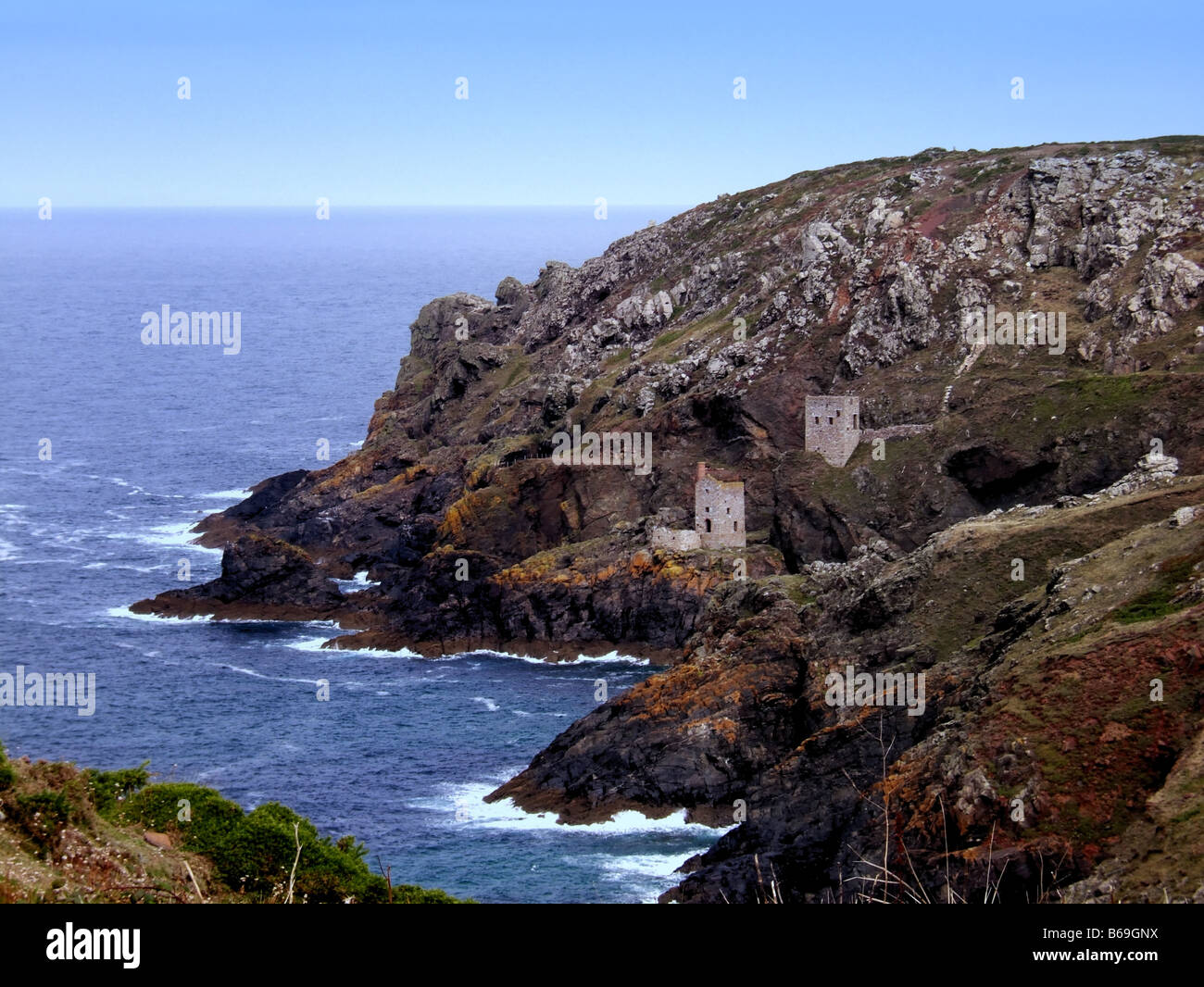 Zinn-Minen auf Botallack Stockfoto
