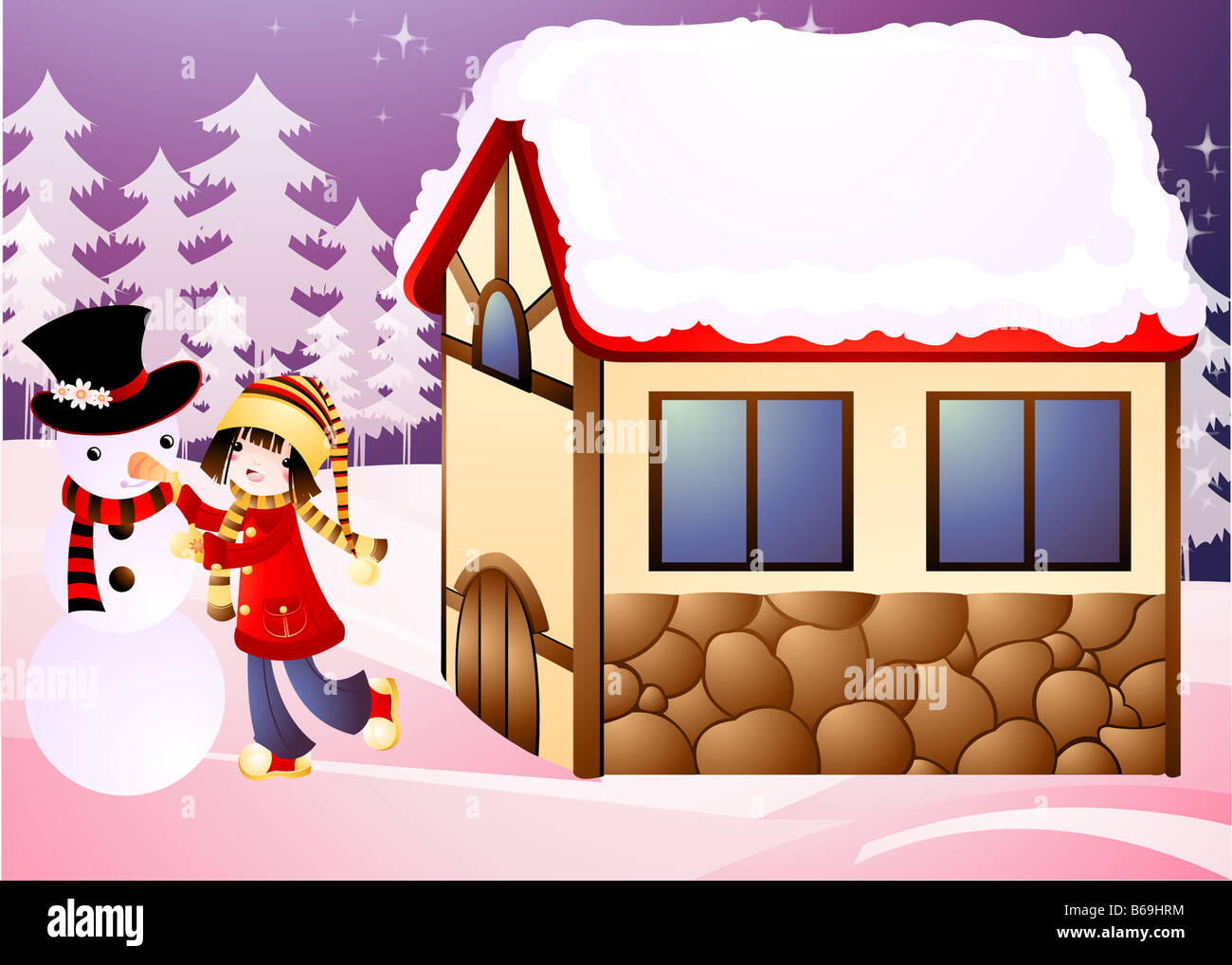 Winterlandschaft Stockfoto