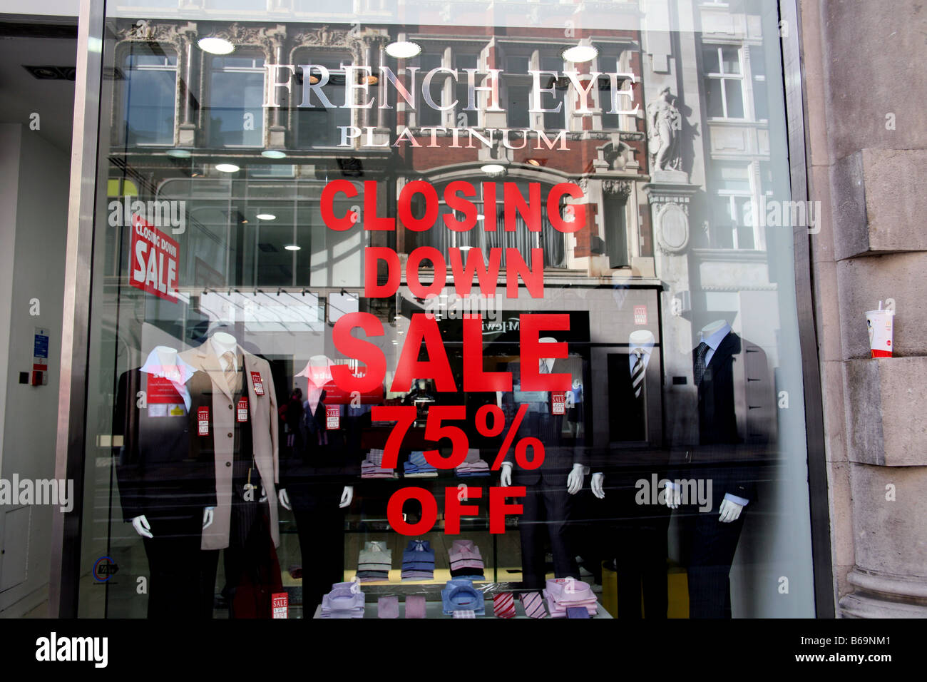 Rezession Mode Shop, New Bond Street, London Stockfoto