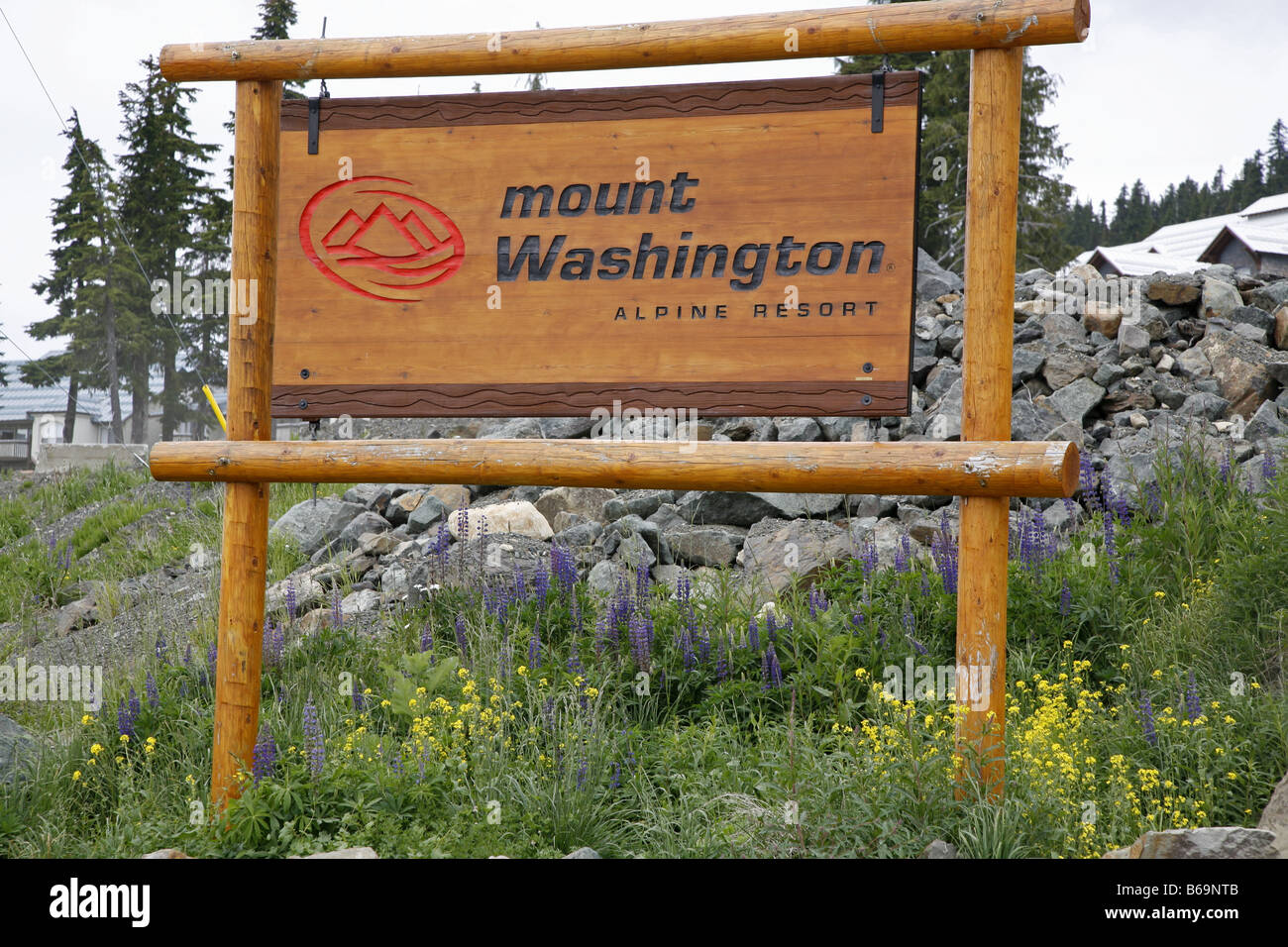 Kanada Canada BC Brittische British Columbia Vancouver Island Mount Washington Ski Resort Stockfoto