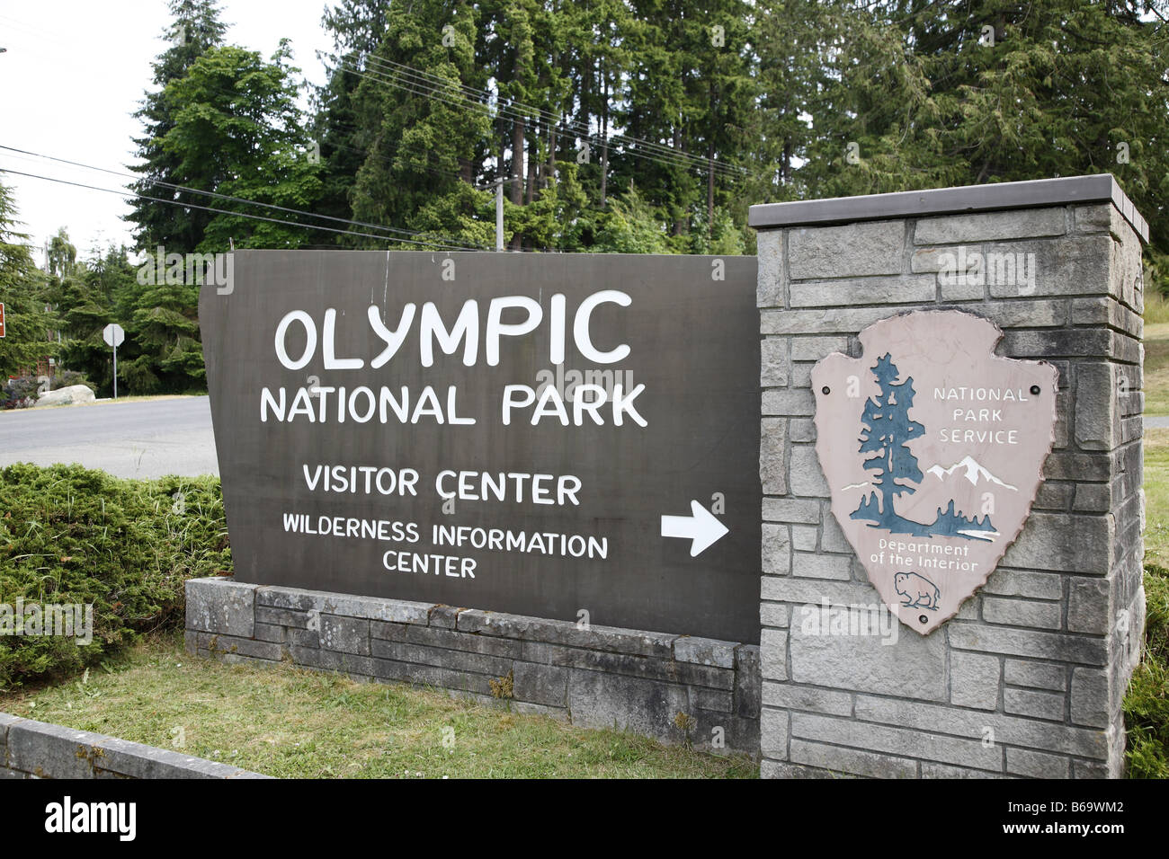 USA USA USA Staat Von Amerika Amerika Staat Washington Olympic National Park Nationalpark Visiter Center Stockfoto