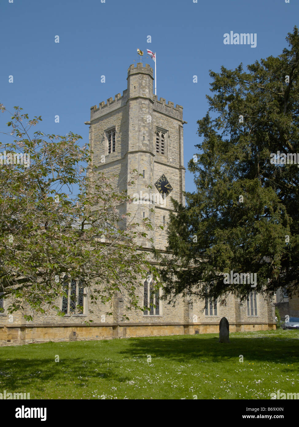 Axminster-Kirche Stockfoto