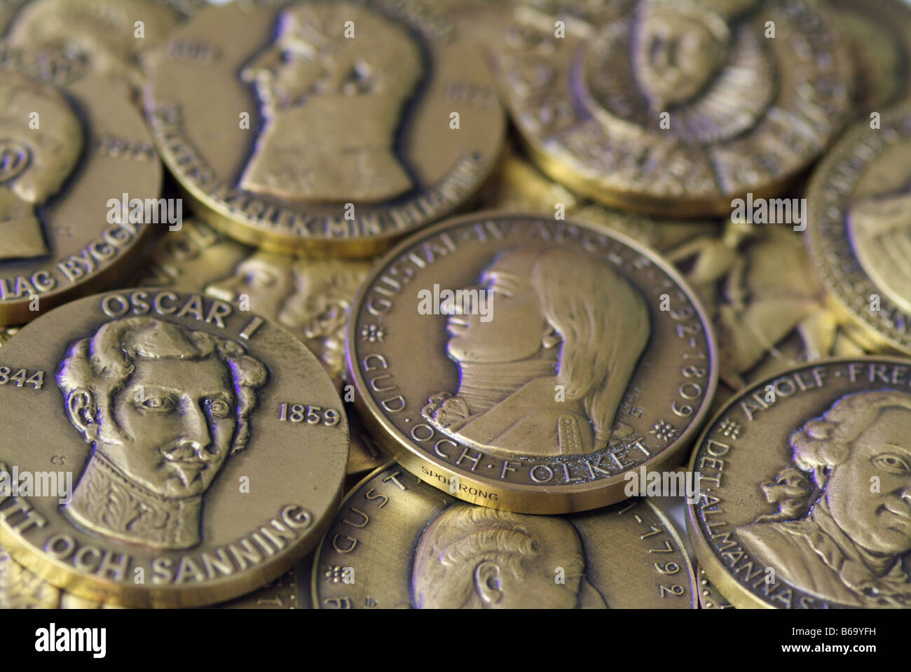 Krone, Schwedische Münzen Stockfoto