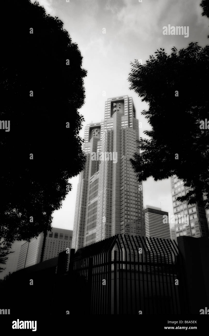 Tokyo City Hall Türme. Shinjuku-Wolkenkratzer-Viertel. Shinjuku. Tokyo. Japan Stockfoto