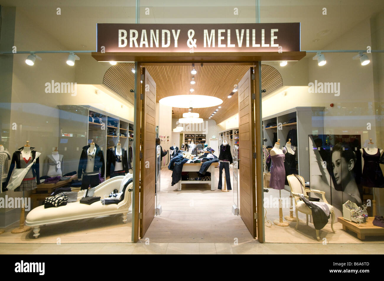 Brandy und Melville Stockfoto