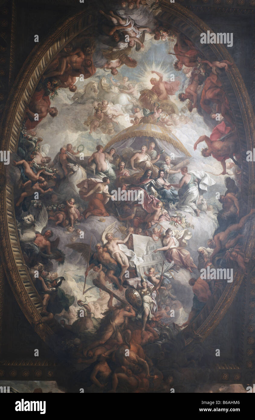 Greenwich bemalten Saaldecke Stockfoto