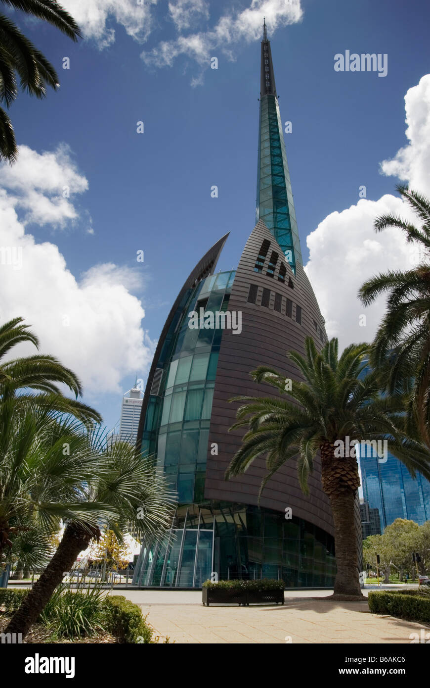 Der Glockenturm, der Heimat der Swan Bells, Kasernenhof, Perth, Western Australia Stockfoto