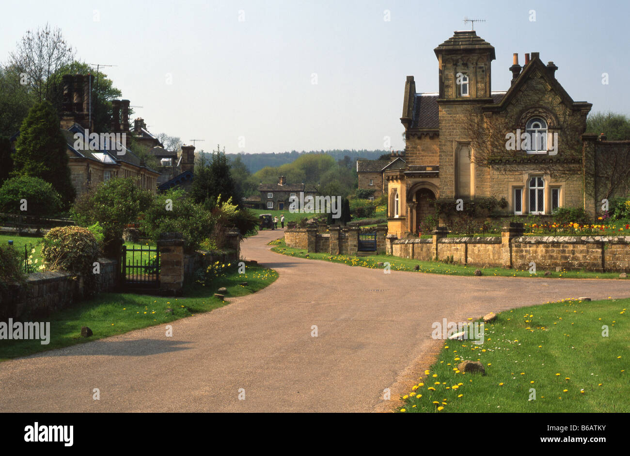 Edensor, Derbyshire, England Stockfoto