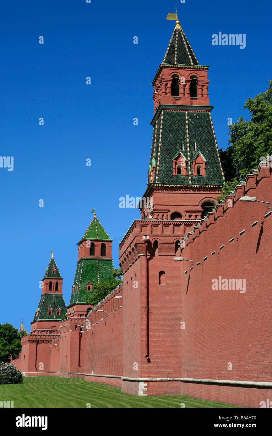 Südwand des Kreml in Moskau, Russland Stockfoto