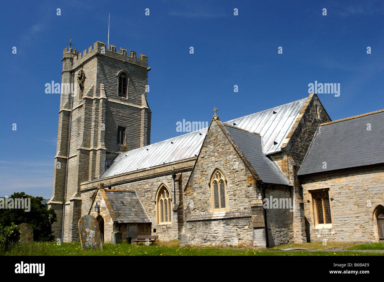 Pfarrkirche von St. Andrews, Burnham-On-Sea Stockfoto