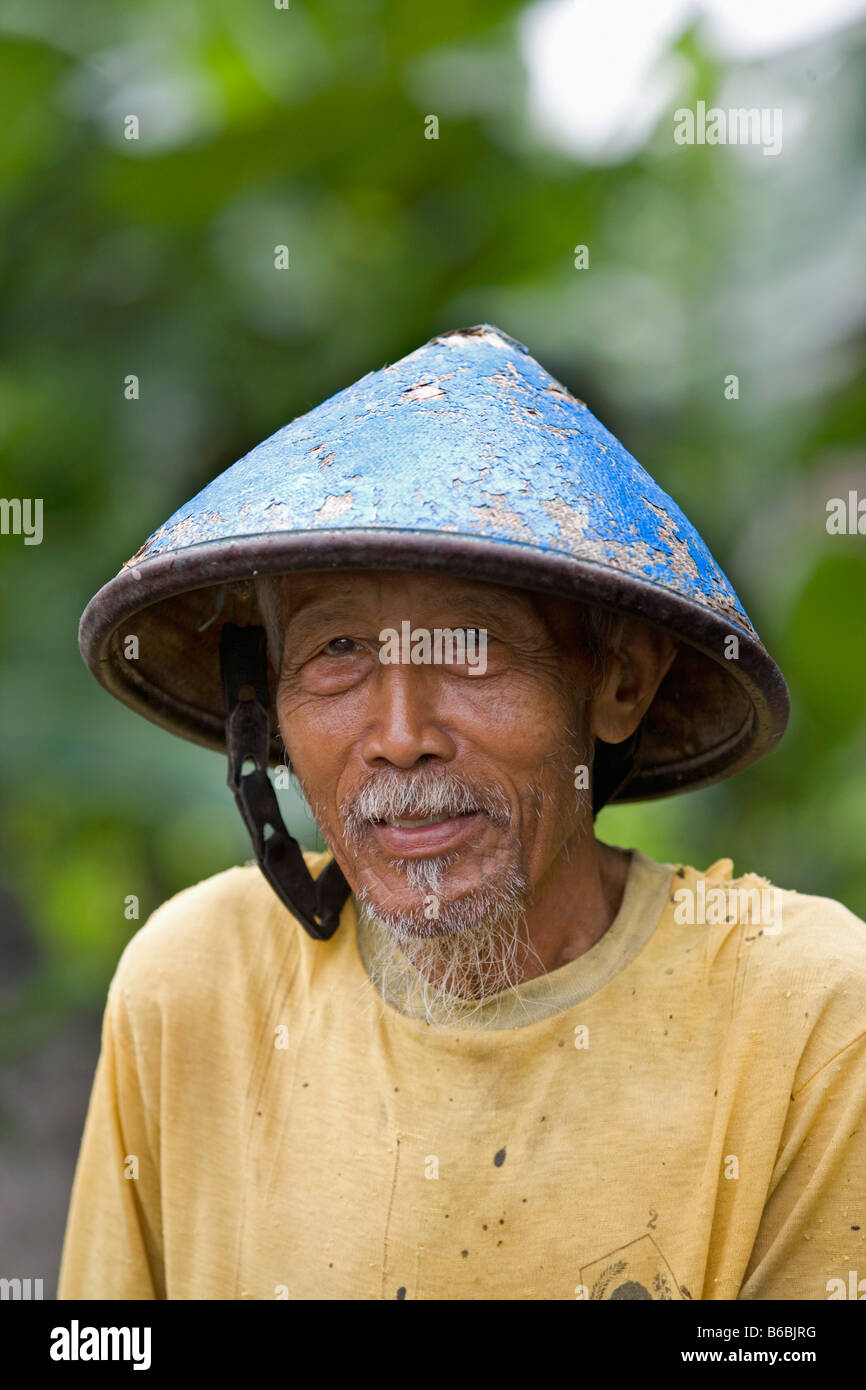 Indonesien, Yogyakarta (Jokjakarta), Java, Landwirt Stockfoto