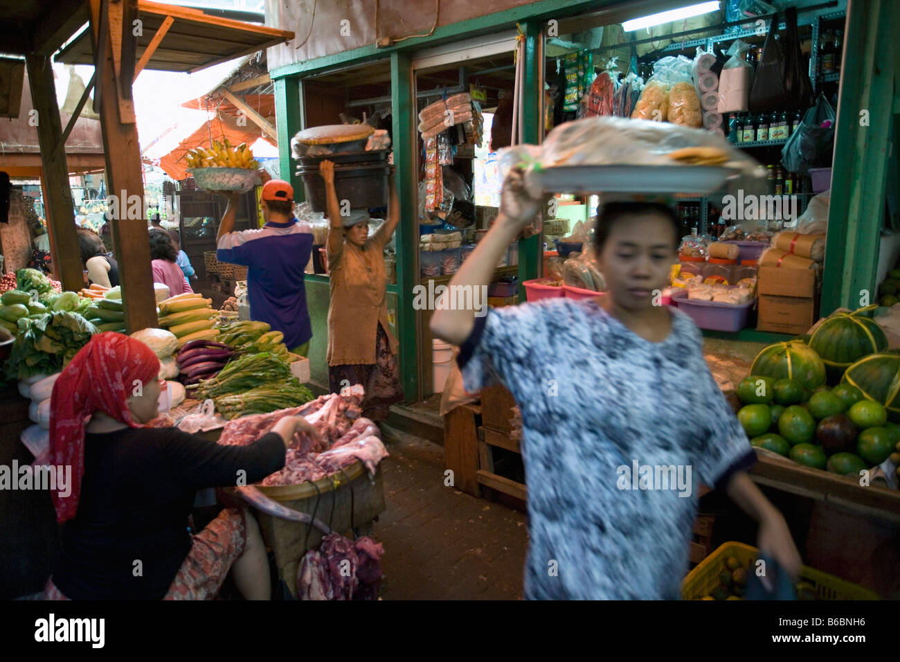 Indonesien Surabaya, Java, Pasar Pabean Markt Stockfoto
