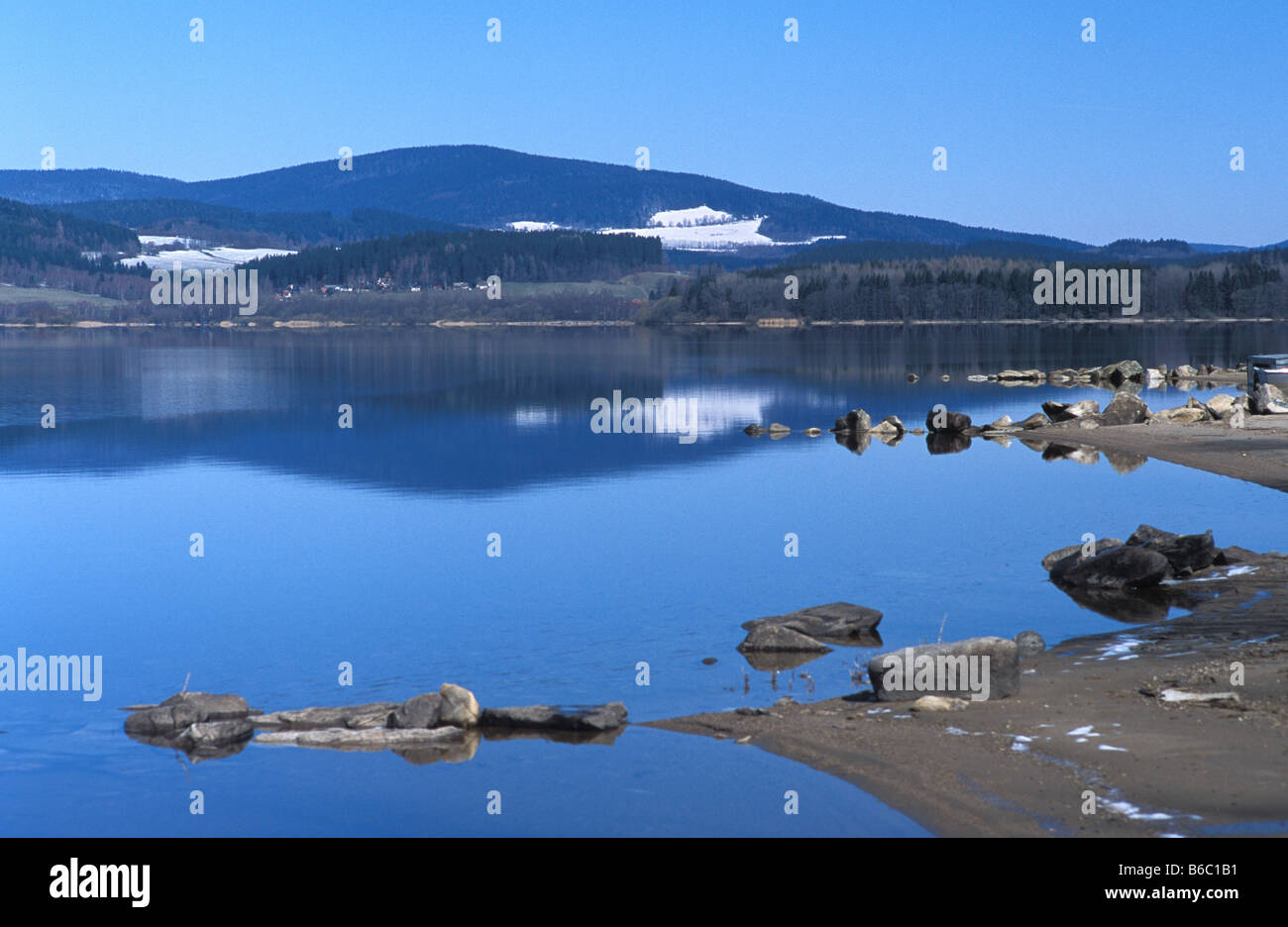 Lake Lipno Tschechien Stockfotografie - Alamy