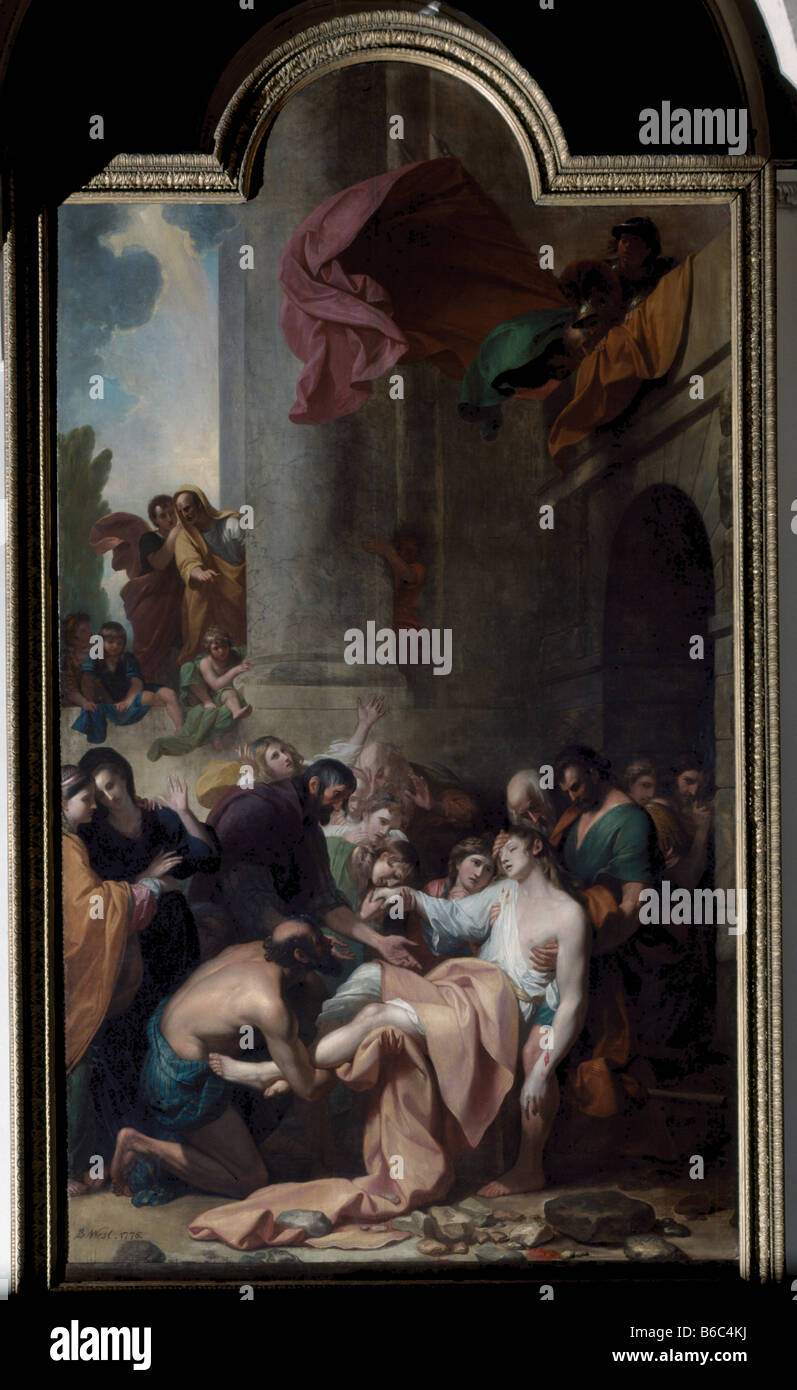 Begräbnis von St. Stephan, St. Stephen Walbroook Stockfoto