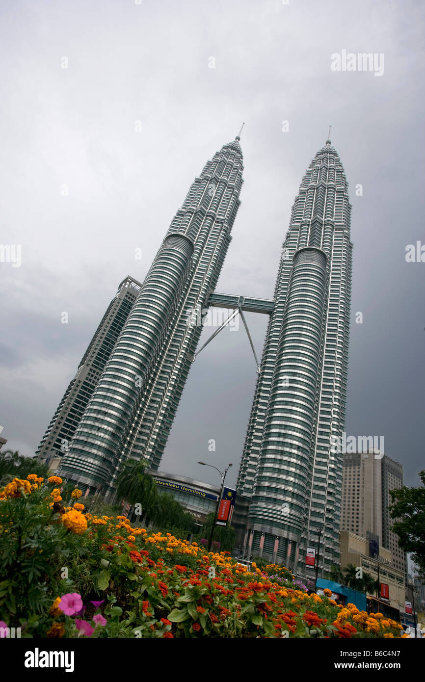 Malaysia, Kuala Lumpur, Petronas Towers Stockfoto