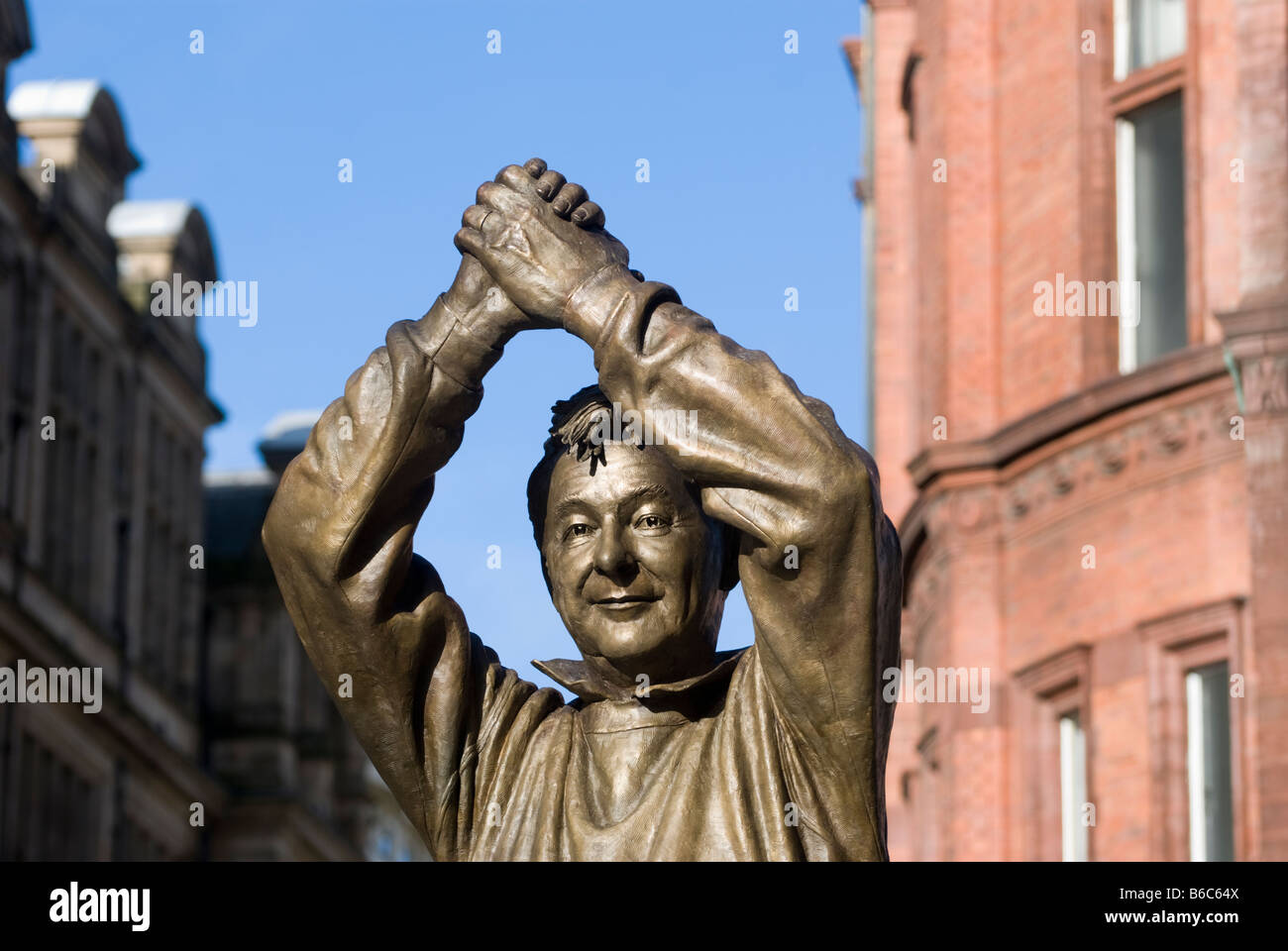 Die Bronzestatue von Brian Clough OBE Stockfoto