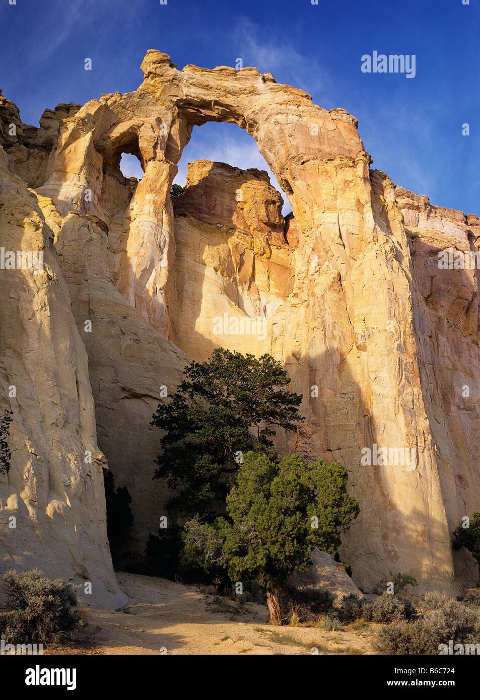 Grosvenor Doppelbogen im Grand Staircase Escalante NM Stockfoto