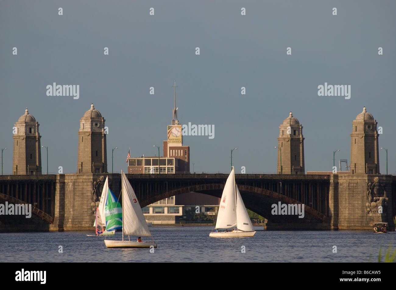 Longfellow Bridge in Boston, Massachusetts Stockfoto