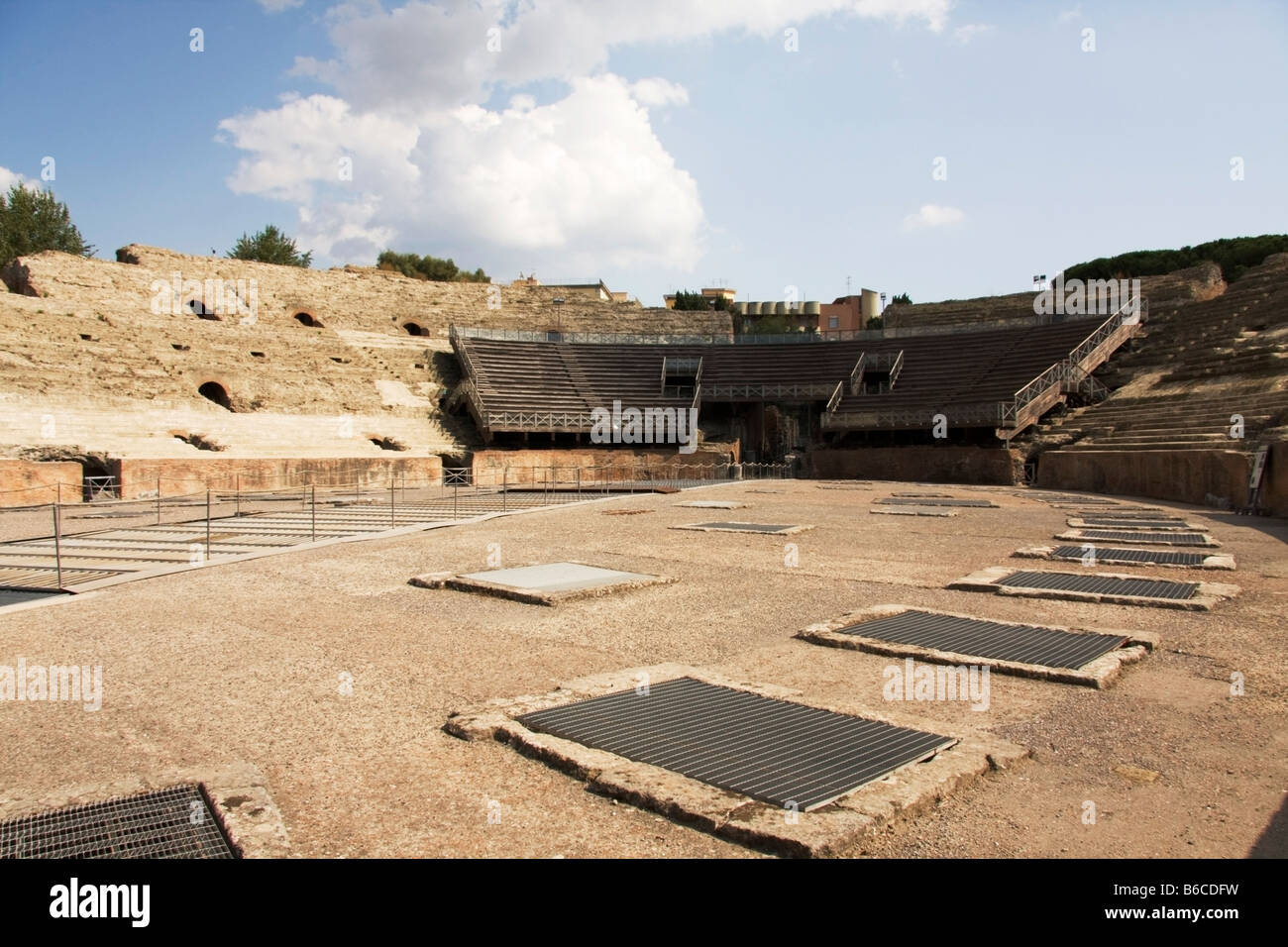 NERONISCHE FLAVIAN Amphitheater römische Ruinen in Pozzuoli-Neapel-Kampanien-Italien Stockfoto