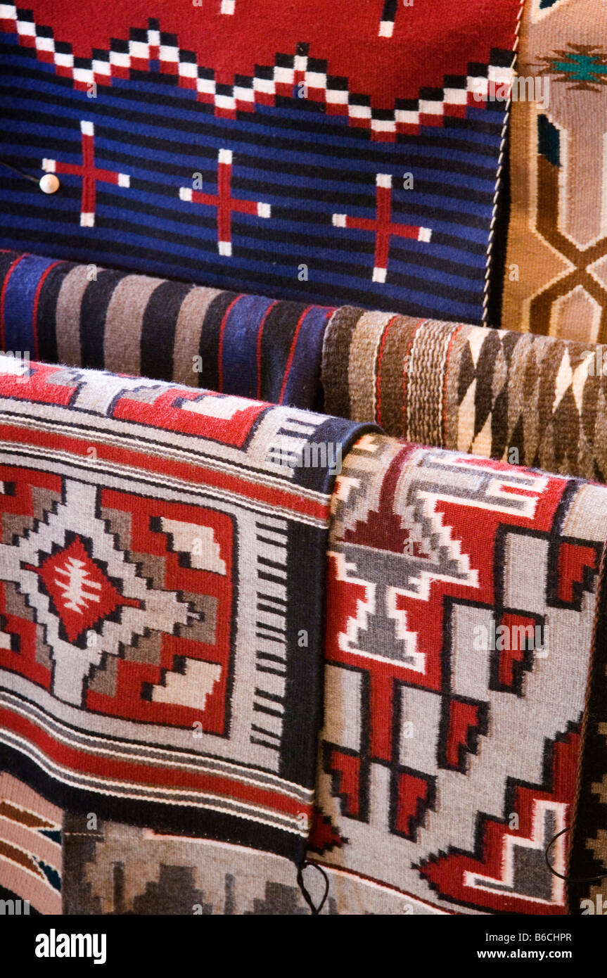 Navajo decken Hubbell Trading Post National Historic Site Arizona Stockfoto