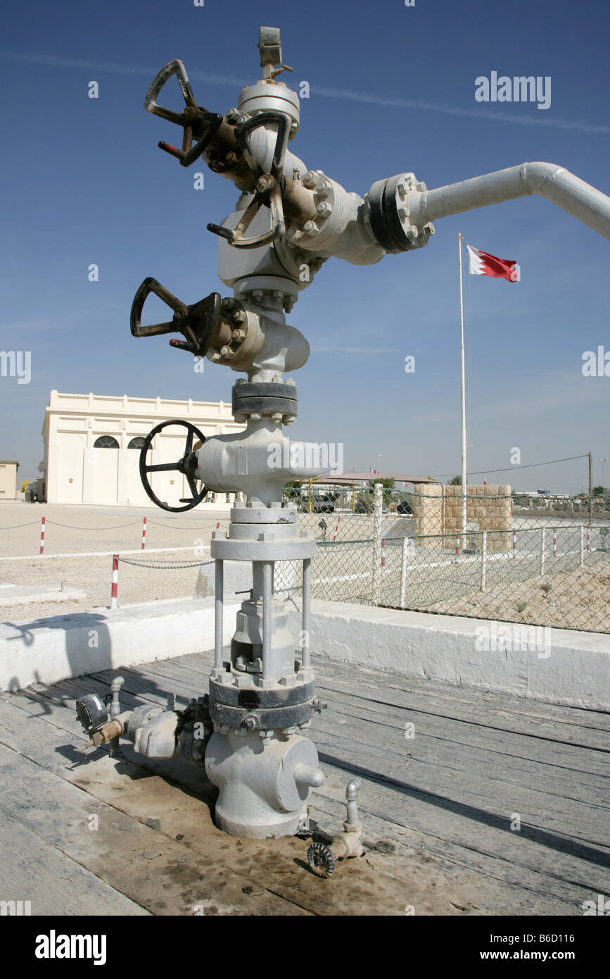BRN, Bahrain: Ölquelle Nr. 1, erste Ölquelle Bohrung in Bahrain, heute ein museum Stockfoto