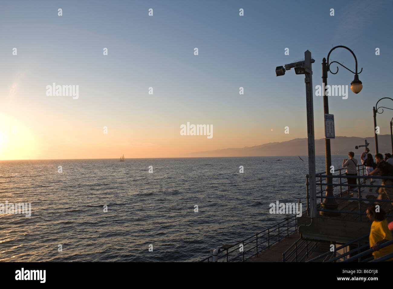 Santa Monica Pier, Kalifornien Stockfoto