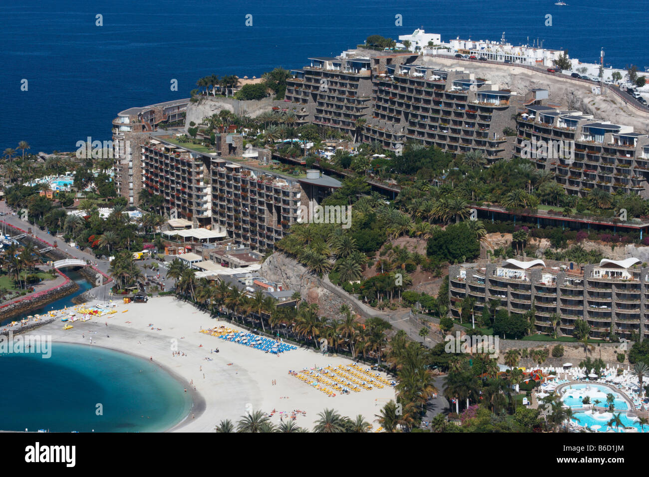 Gran Canaria: Anfi Del Mar-Timesharing-Anlage in der Nähe von Puerto Rico Stockfoto