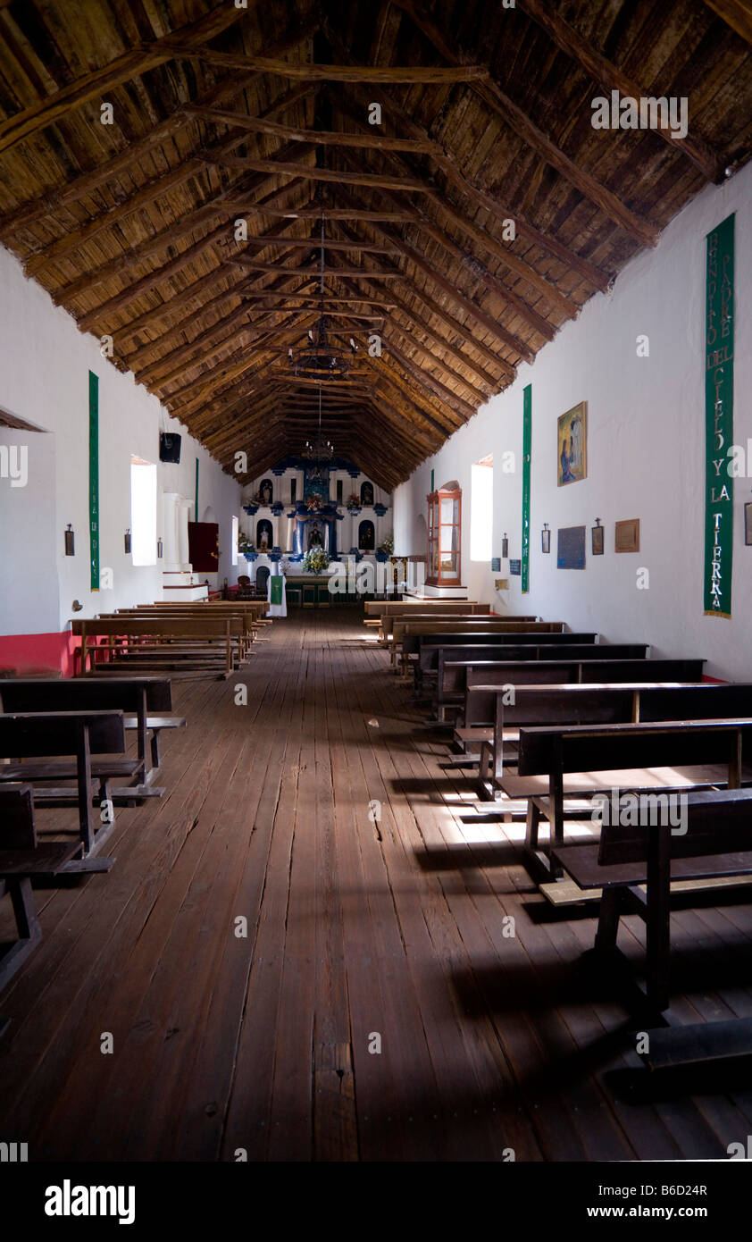 Kirche von San Pedro, Innenraum Stockfoto