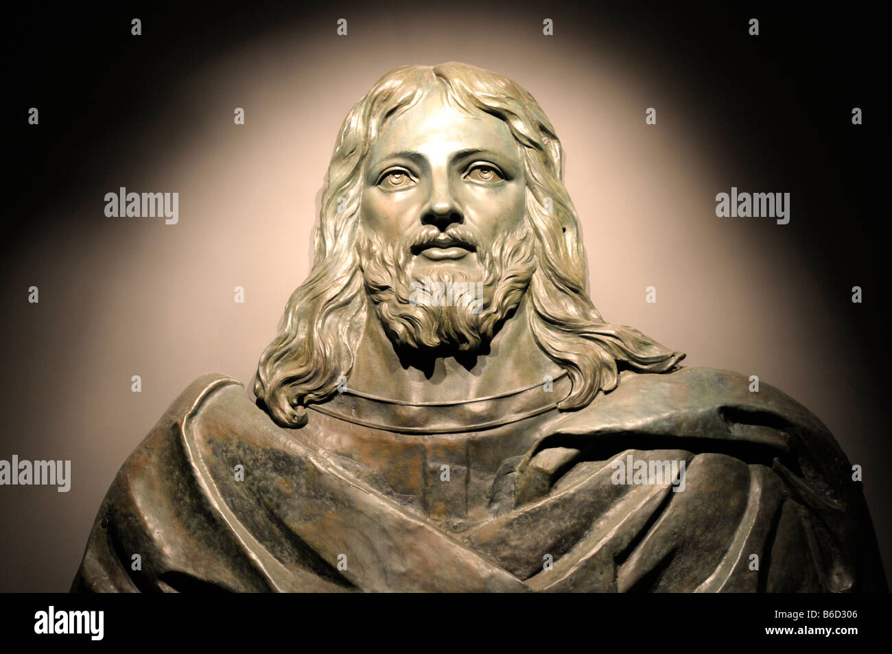 Bronze von Christus dem Erlöser, St. Johns Cathedral Stockfoto